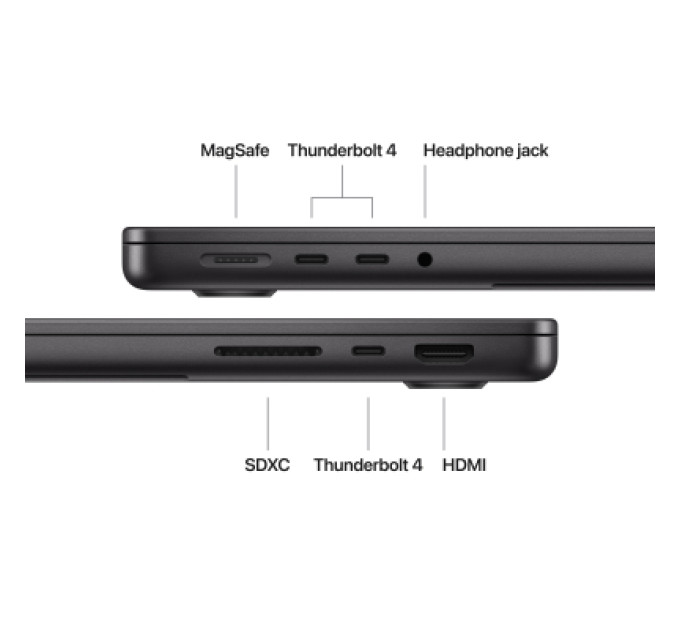 Apple Ноутбук Apple MacBook Pro 14 A3434 M5 Space Black (MDE34UA/A)