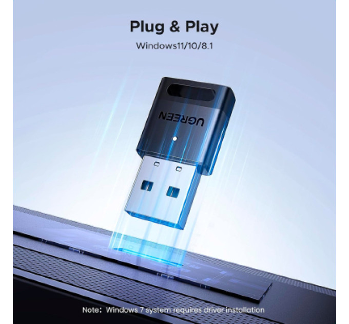 Ugreen Bluetooth-адаптер Ugreen USB Bluetooth 5.4 CM748 Black (45134)