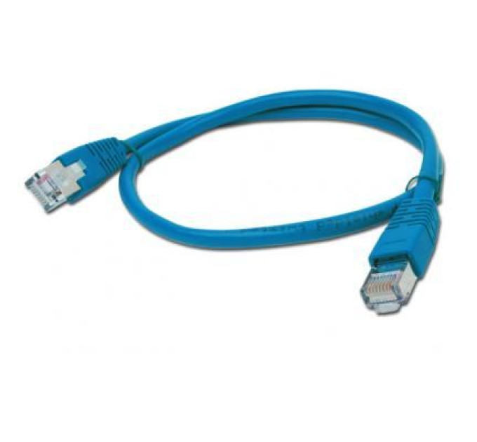 Cablexpert Патч корд Cablexpert PP22-1M/B, FTP, литий,  50u" штекер із фіксатором, 1 м, синій