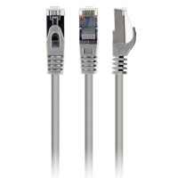 Патч корд Cablexpert PP6A-LSZHCU-1M, S/STP, литий, 50u" штекер із фіксатором, 1.0 м, сірий