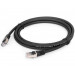 Cablexpert Патч корд Cablexpert PP6A-LSZHCU-BK-0.5M, S/STP, литий, 50u" штекер із фіксатором, 0,5 м, чорний