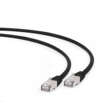 Патч корд Cablexpert PP6A-LSZHCU-BK-0.5M, S/STP, литий, 50u" штекер із фіксатором, 0,5 м, чорний