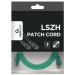 Cablexpert Патч корд Cablexpert PP6A-LSZHCU-G-0.25M, S/STP, литий, 50u" штекер із фіксатором, 0.25 м, зелений