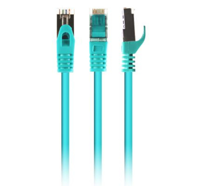 Cablexpert Патч корд Cablexpert PP6A-LSZHCU-G-1M, S/STP, литий, 50u" штекер із фіксатором, 1,0 м, зелений