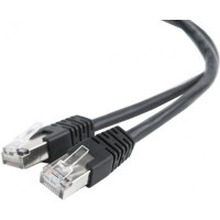 Патч корд Cablexpert PP22-2M/BK, FTP, литий,  50u" штекер із фіксатором, 2 м, чорний