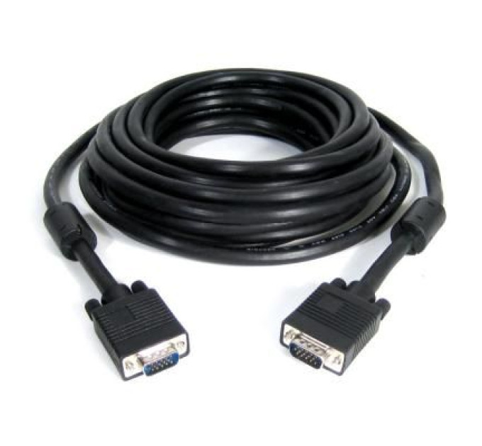 Cablexpert Кабель Cablexpert CC-PPVGA-30M-B, преміум якість, VGA 3+9C HD15M тато /HD15M тато, подвійно-екранований, з 2-ма феритами, 30 м, чорний колір