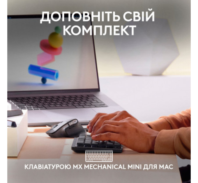 Мишка Logitech MX Master 3S For Mac Performance Wireless Space Grey (910-006571)