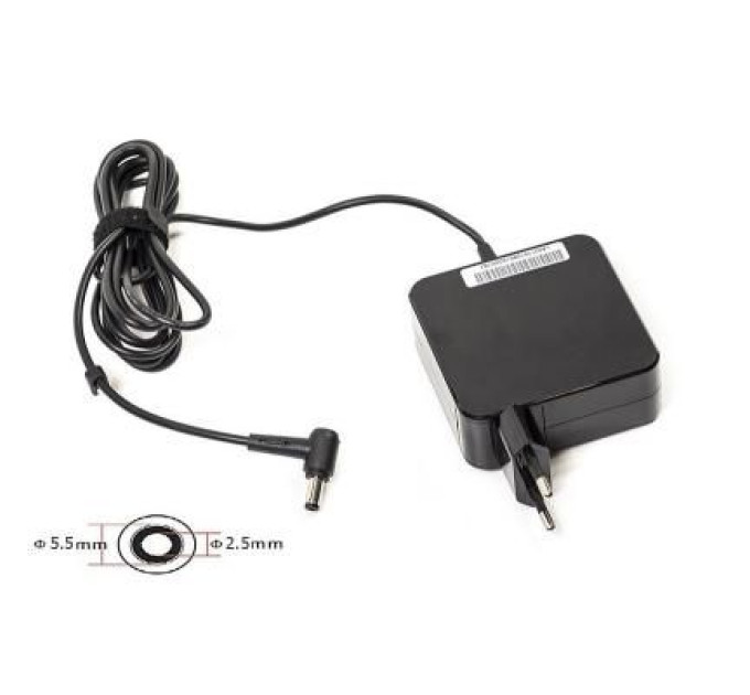 PowerPlant Блок живлення до ноутбуку PowerPlant IBM/LENOVO 220V, 20V 65W 3.25A (5.5*2.5) wall mount (WM-IB65H5525)