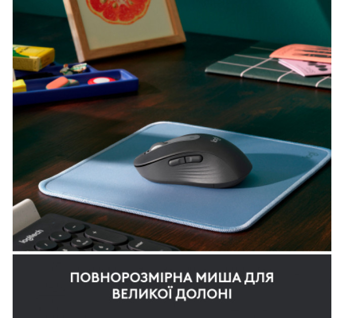 Мишка Logitech Signature M650 L Wireless Mouse for Business Graphite (910-006348)