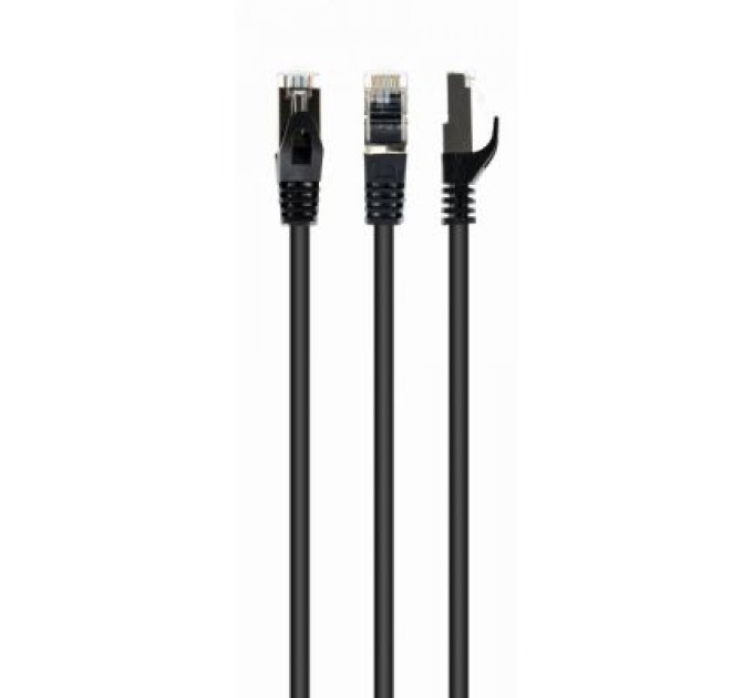 Cablexpert Патч корд Cablexpert PP6A-LSZHCU-BK-10M, S/STP, литий, 50u" штекер із фіксатором, 10 м, чорний