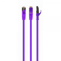 Патч корд Cablexpert PP6A-LSZHCU-V-30M, S/STP, литий, 50u" штекер із фіксатором, 30 м, пурпуровий