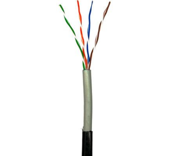 GEAR Кабель мережевий GEAR UTP 305м, cat.6, CCA, 4*2*0,51, PVC+PE, outdoor (GEC-UTPC6CCAOUT051305)