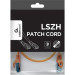 Cablexpert Патч корд Cablexpert PP6A-LSZHCU-O-1M, S/STP, литий, 50u" штекер із фіксатором, 1 м, помаранчевий