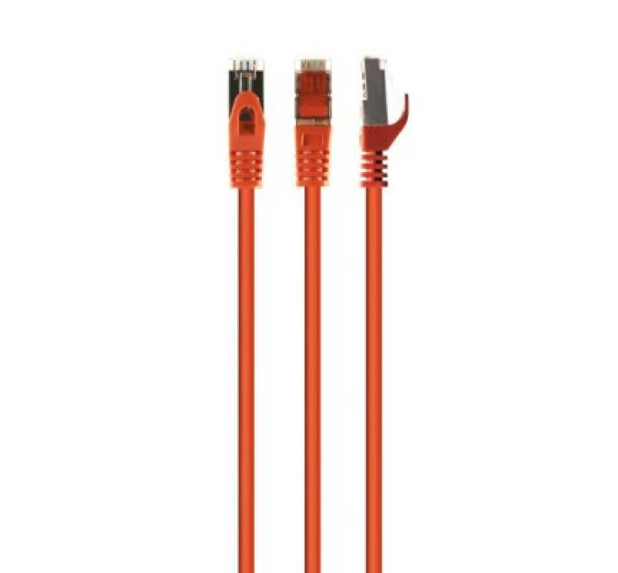 Cablexpert Патч корд Cablexpert PP6A-LSZHCU-O-1M, S/STP, литий, 50u" штекер із фіксатором, 1 м, помаранчевий