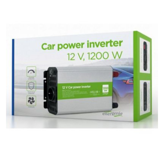 EnerGenie Автомобільний інвертор EnerGenie EG-PWC1200-01, на 1200 Вт