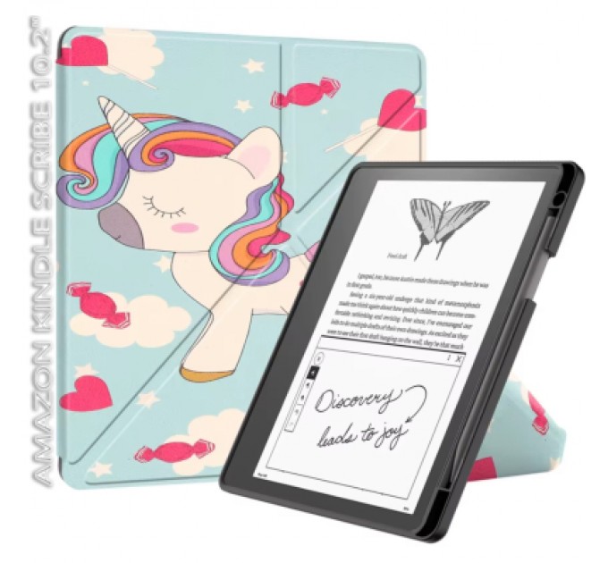 Чохол до електронної книги BeCover Ultra Slim Origami Amazon Kindle Scribe 10.2" Unicorn (712583)