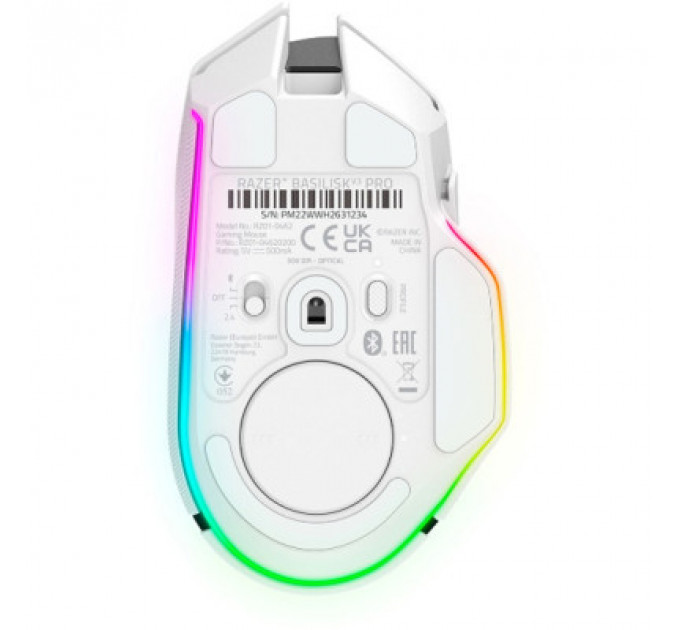 Мишка Razer Basilisk V3 Pro Wireless/Bluetooth White (RZ01-04620200-R3G1)