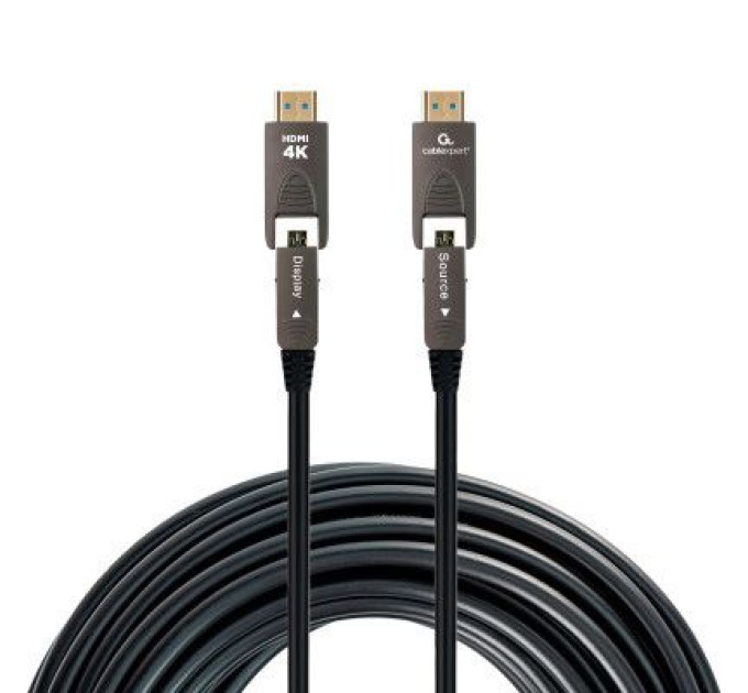 Cablexpert Кабель Cablexpert CCAP-HDMIDD-AOC-20M, HDMI-A/D на A/D V.2.0, вилка/вилка, 20 м