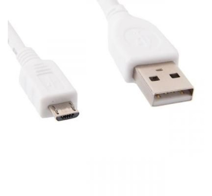 Cablexpert Кабель micro Cablexpert CCP-mUSB2-AMBM-W-0.5M, USB 2.0 A-тато/Micro B-тато, 0.5 м., білого кольору