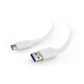 Cablexpert Кабель Cablexpert CCP-USB3-AMCM-1M-W, преміум якість USB 3.0 A-тато/C-тато, 1.0 м.
