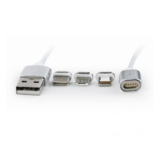 Cablexpert Кабель Cablexpert CC-USB2-AMLM31-1M, USB 2.0  AM-папа/Lightning/Micro/Type-C USB, 1.0 м.