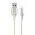 Cablexpert Кабель Cablexpert CC-USB2B-AMCM-1M-BW2, USB 2.0 A-тато/Type-C тато, 1,0 м.