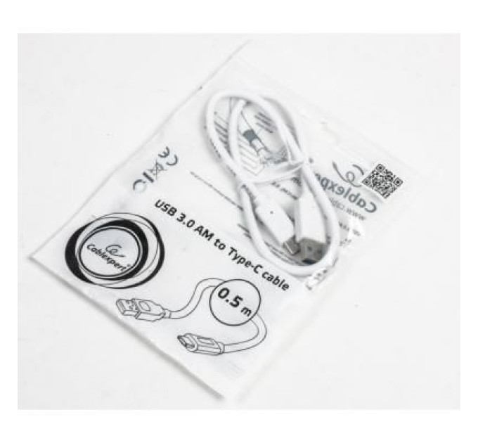 Cablexpert Кабель Cablexpert CCP-USB3-AMCM-W-0.5M, преміум якість USB 3.0 A-тато/C-тато, 0,5 м.