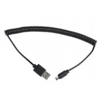 Кабель спіральний Cablexpert CC-mUSB2C-AMBM-6 USB 2.0 A-папа / Micro B-папа