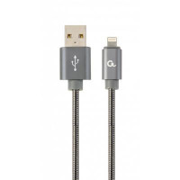 Кабель Cablexpert CC-USB2S-AMLM-1M-BG,  USB 2.0 А-папа/Lightning, 1.0 м.