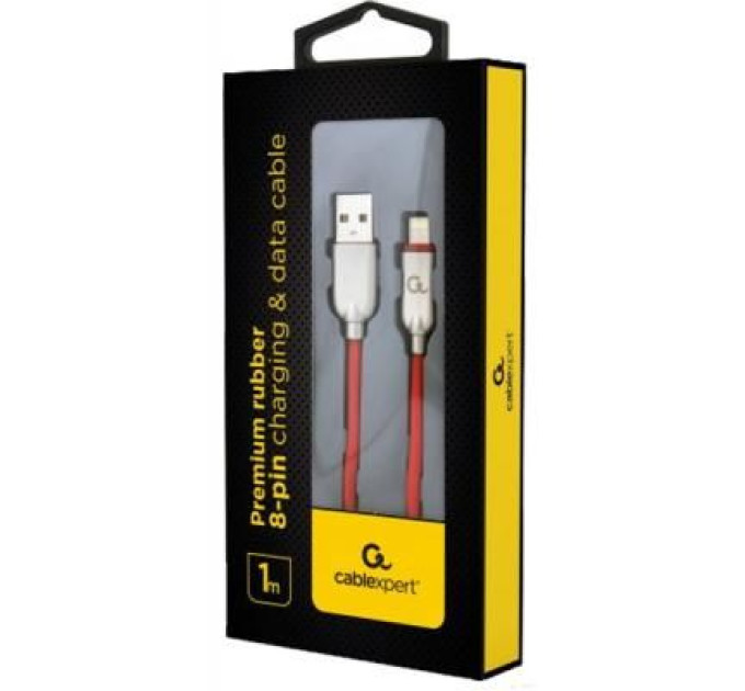 Cablexpert Кабель Cablexpert CC-USB2R-AMLM-1M-R, USB 2.0 А-папа/Lightning, 1.0 м.