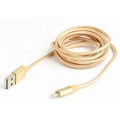 Cablexpert Кабель micro Cablexpert CCB-mUSB2B-AMLM-6-G, USB 2.0 A-вилка/Lightning, 1.8 м.