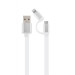 Cablexpert Кабель Cablexpert CC-USB2-AM8PmB-1M-SV, USB 2.0 AM-папа/Lightning+mUSB, 1.0 м.