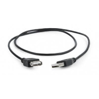 Подовжувач Cablexpert CC-USB2-AMAF-75CM/300-BK, USB 2.0 A-тато/A-мамо, 0.75 м.