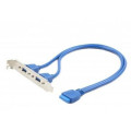 Cablexpert USB 3.0 розетка на кронштейні 10P CC-USB3-RECEPTACLE, довжина шнура 45см