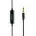 Gmb audio Вакуумні навушники з мікрофоном Gembird MHS-EP-CDG-B, металевий корпус, чорний колір