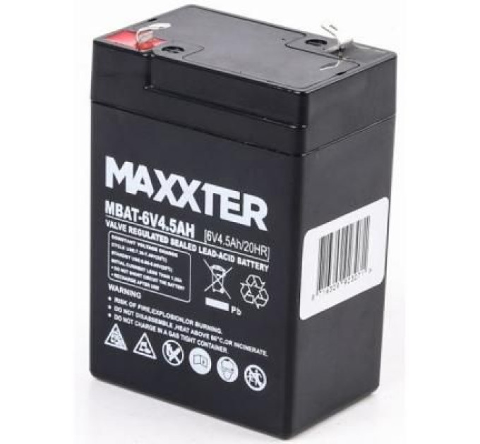 Maxxter Акумуляторна батарея Maxxter MBAT-6V4.5AH