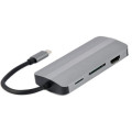 Cablexpert Адаптер Cablexpert A-CM-COMBO8-02, USB Type-C 8-в-1