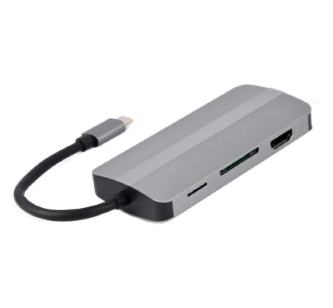Cablexpert Адаптер Cablexpert A-CM-COMBO8-02, USB Type-C 8-в-1