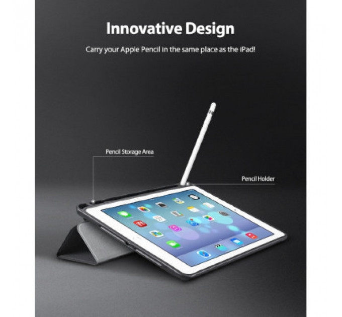 Чохол до планшета Ringke Smart Case для Apple iPad Pro 2020 12.9' BLACK (RCA4794)