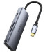 Choetech Адаптер Choetech HUB-M19-GY, USB Type-C 7-в-1