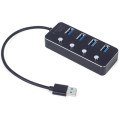 Gembird Хаб Gembird UHB-U3P4P-01 на 4 порти USB 3.0