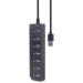 Gembird Хаб Gembird на 7 портiв (6хUSB2.0+1хUSB3.0) UHB-U3P1U2P6P-01, пластик, чорний