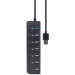 Gembird Хаб Gembird на 7 портiв (6хUSB2.0+1хUSB3.0) UHB-U3P1U2P6P-01, пластик, чорний