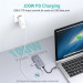 Choetech Адаптер Choetech HUB-M15-GY, USB Type-C 9-в-1