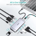 Choetech Адаптер Choetech HUB-M15-GY, USB Type-C 9-в-1