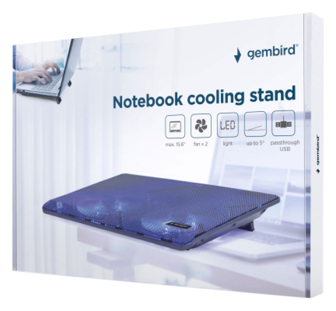 Gembird Підставка під ноутбук Gembird NBS-2F15-05, чорна
