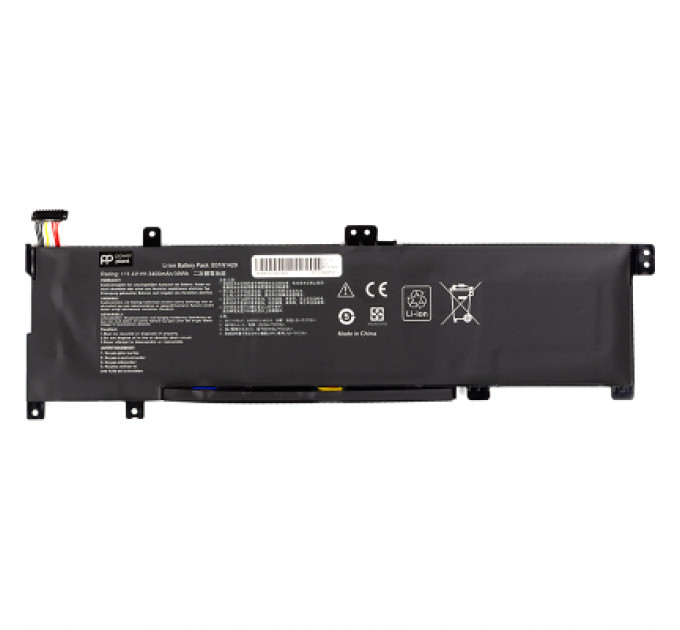 Акумулятор до ноутбука ASUS Vivobook A501LX (B31N1429) 11.4V 3400mAh PowerPlant (NB431564)