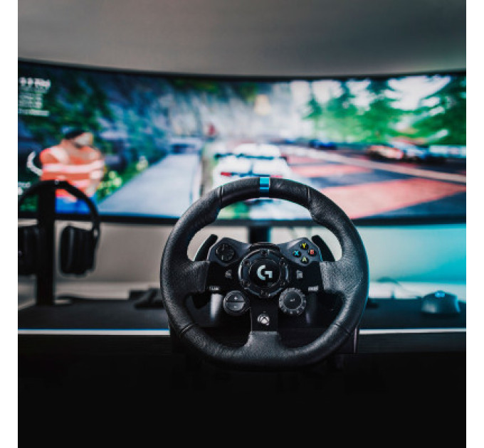 Logitech Кермо Logitech G923 Racing Wheel and Pedals for Xbox One and PC Black (941-000158)