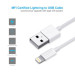 Choetech Кабель Choetech IP0027-WH, USB 2.0 А-тато/Lightning, 1.8 м.