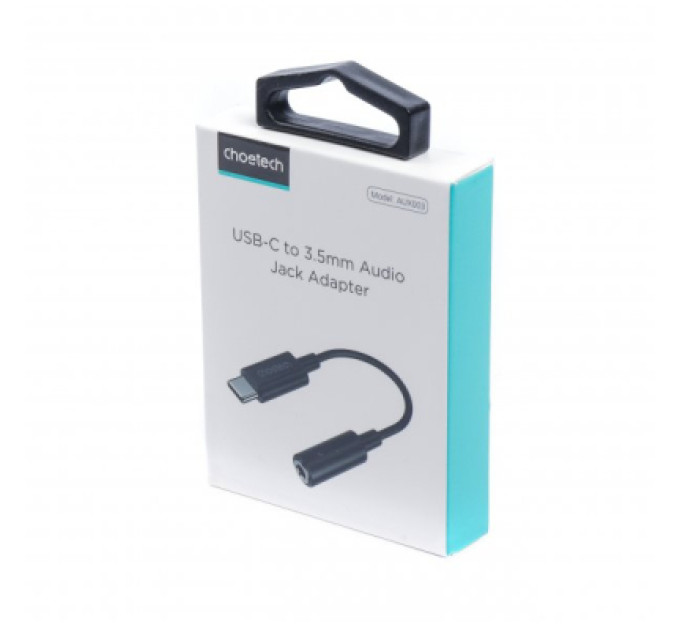 Choetech Адаптер Choetech AUX003-BK, Type-C - стерео-аудіо 3.5 mm